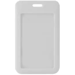 ABS Lanyard Card Holder White Front